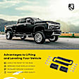 YHTSPLK0001 2-inch Rear Leveling Lift Kit with Blocks & U-Bolts