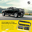 YHTSPLK0042 2-inch Rear Leveling Lift Kit with Blocks & U-Bolts