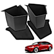 YHTSTB0023 4 Pcs Black Rear Trunk Storage Box with Cover