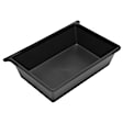 YHTSTB0029 2 Pcs Under Seat Black Storage Box with Double-Layer