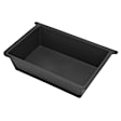 YHTSTB0029 2 Pcs Under Seat Black Storage Box with Double-Layer