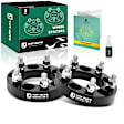 YHTWSP0025 2 Pcs Black 5x4.5 to 5x4.5 inches Wheel Spacers 1/2 inch x 20 82.5mm 1 inch