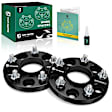 YHTWSP0036 2 Pcs Black 5x4.5 to 5x4.5 inches Wheel Spacers M12x1.25 66.1mm 0.59 inch