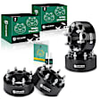 YHTWSP0080 4 Pcs Black 8x6.5 to 8x6.5 inches Wheel Spacers 9/16 inch 125mm 3 inches