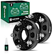 YHTWSP0141 2 Pcs Black 5x5 to 5x4.5 inches Wheel Adapters 1/2 inch x 20 71.5mm 1.25 inches