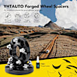 YHTWSP0180 2 Pcs Black 5x4.5 to 5x4.5 inches Wheel Spacers M14x1.5 70.5mm 0.79 inch