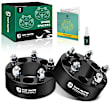 YHTWSP0256 2 Pcs Black 5x4.5 to 5x4.5 inches Wheel Spacers M12x1.5 82.5mm 2 inches