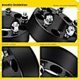 YHTWSP0256 2 Pcs Black 5x4.5 to 5x4.5 inches Wheel Spacers M12x1.5 82.5mm 2 inches