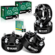 YHTWSP0261 4 Pcs Black 5x4.5 to 5x4.5 inches Wheel Spacers M12x1.5 73mm 2 inches