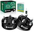 YHTWSP0262 2 Pcs Black 5x4.5 to 5x4.5 inches Wheel Spacers M12x1.5 73mm 2 inches