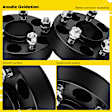 YHTWSP0267 4 Pcs Black 5x4.5 to 5x4.5 inches Wheel Spacers M12x1.25 66.1mm 1.5 inches