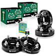 YHTWSP0289 4 Pcs Black 4x3.94 to 4x3.94 inches Wheel Spacers M12x1.5 56.1mm 1 inch