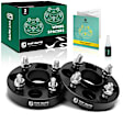 YHTWSP0290 2 Pcs Black 4x3.94 to 4x3.94 inches Wheel Spacers M12x1.5 56.1mm 1 inch