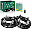 YHTWSP0306 2 Pcs Black 4x3.93 to 4x3.93 inches Wheel Spacers M12x1.5 78.1mm 1 inches
