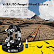 YHTWSP0306 2 Pcs Black 4x3.93 to 4x3.93 inches Wheel Spacers M12x1.5 78.1mm 1 inches