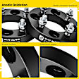 YHTWSP0306 2 Pcs Black 4x3.93 to 4x3.93 inches Wheel Spacers M12x1.5 78.1mm 1 inches