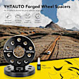YHTWSP0330 2 Pcs Black 5x3.94 to 5x3.94 inches Wheel Spacers M14x1.5 57.1mm 0.79 inches