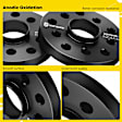 YHTWSP0330 2 Pcs Black 5x3.94 to 5x3.94 inches Wheel Spacers M14x1.5 57.1mm 0.79 inches