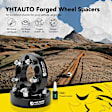 YHTWSP0414 4 Pcs Black 5x4.75 to 5x4.75 inches Wheel Spacers M12x1.5 87.1mm 1.25 inches