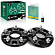 YHTWSP0438 2 Pcs Black 5x4.5 to 5x4.5 inches Wheel Spacers M12x1.5 64.1mm 0.59 inches