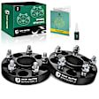 YHTWSP0442 2 Pcs Black 5x4.5 to 5x4.5 inches Wheel Spacers M12x1.5 64.1mm 1 inches