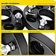 YHTWSP0477 2 Pcs Black 4x3.93 to 4x3.93 inches Wheel Spacers M12x1.5 56.1mm 0.79 inches