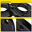 YHTWSP0496 4 Pcs Black 5x4.72 to 5x4.72 inches Wheel Spacers M12x1.5 74.1mm 0.79 inches