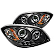 5009326 Driver and Passenger Side Halogen Headlight, With bulb(s), Clear Lens, Black Interior, Signature Series