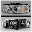 5009364 Driver and Passenger Side Halogen Headlight, With bulb(s), Clear Lens, Chrome Interior, Signature Series