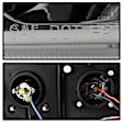 2004 Chevrolet Avalanche 2500 - Driver and Passenger Side Halogen Headlight, With bulb(s), Chrome Housing, Clear Lens, w/ Amber Reflectors, LED Halo ; For Model w/o Body Cladding, Clear Lens, Chrome Interior, Signature Series
