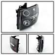 2007 Chevrolet Silverado 3500 HD - Driver and Passenger Side Halogen Headlight, With bulb(s), Black Housing w/ LED Halo, Clear Lens, Black Interior, Signature Series