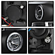 2007 Chevrolet Silverado 3500 HD - Driver and Passenger Side Halogen Headlight, With bulb(s), Black Housing w/ LED Halo, Clear Lens, Black Interior, Signature Series