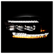 5088673 Driver and Passenger Side LED Headlight, With bulb(s), Clear Lens, Black Interior, Apex Series