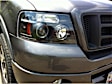 5010209 Driver and Passenger Side Headlight, With bulb(s) - Clear Lens Black Interior, Halogen Projector, 2 LED Halo
