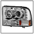 5010360 Driver and Passenger Side Halogen Headlight, With bulb(s), Clear Lens, Chrome Interior, Signature Series