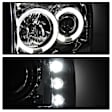5010360 Driver and Passenger Side Halogen Headlight, With bulb(s), Clear Lens, Chrome Interior, Signature Series