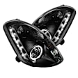 5031747 Driver and Passenger Side Halogen Headlight, With bulb(s), Clear Lens, Black Interior, Sedan, Signature Series