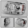 2001 Jeep Grand Cherokee - Driver and Passenger Side Halogen Headlight, With bulb(s), Clear Lens, Chrome Interior, Signature Series