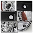 2001 Jeep Grand Cherokee - Driver and Passenger Side Halogen Headlight, With bulb(s), Clear Lens, Chrome Interior, Signature Series