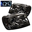 1999 Jeep Grand Cherokee - Driver and Passenger Side Halogen Headlight, With bulb(s), Smoked Lens, Chrome Interior, Signature Series