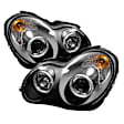5011251 Driver and Passenger Side Halogen Headlight, With bulb(s), Clear Lens, Black Interior, Signature Series