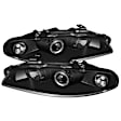 5011473 Driver and Passenger Side Halogen Headlight, With bulb(s), Clear Lens, Black Interior, Signature Series