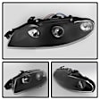 5011473 Driver and Passenger Side Halogen Headlight, With bulb(s), Clear Lens, Black Interior, Signature Series