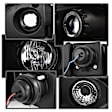 5011473 Driver and Passenger Side Halogen Headlight, With bulb(s), Clear Lens, Black Interior, Signature Series
