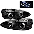 5011664 Driver and Passenger Side Halogen Headlight, With bulb(s), Clear Lens, Black Interior, Signature Series