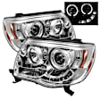 5011923 Driver and Passenger Side Halogen Headlight, With bulb(s), Clear Lens, Chrome Interior, Signature Series