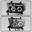 5012029 Driver and Passenger Side Halogen Headlight, With bulb(s), Clear Lens, Black Interior, Signature Series