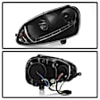 5017529 Driver and Passenger Side Halogen Headlight, Without bulb(s), Clear Lens, Black Interior, Signature Series