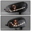 5017529 Driver and Passenger Side Halogen Headlight, Without bulb(s), Clear Lens, Black Interior, Signature Series