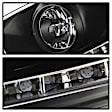 5017529 Driver and Passenger Side Halogen Headlight, Without bulb(s), Clear Lens, Black Interior, Signature Series
